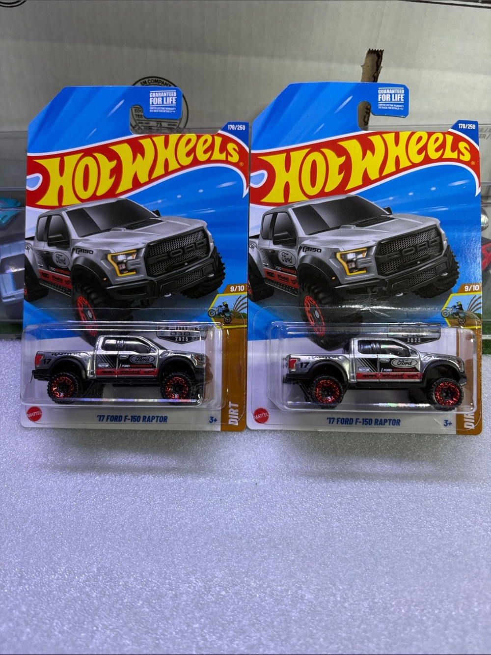 Hot wheels '17 Ford F-150 Raptor ZAMAC Walmart exclusive lot of 2